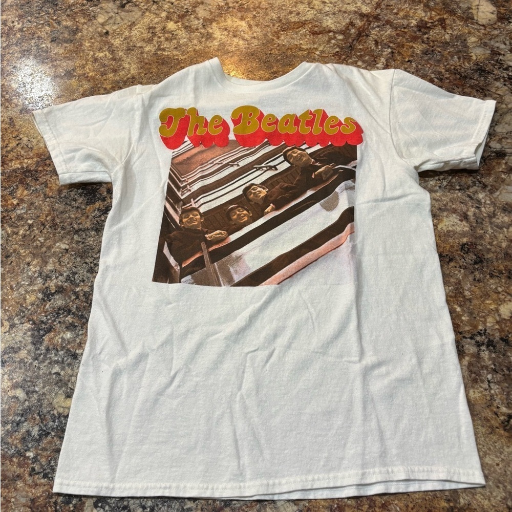 The Beatles White Graphic Tee
